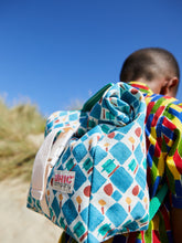 Kids Backpack Checkers and Deckers print Bric Collab-Humphries and Begg