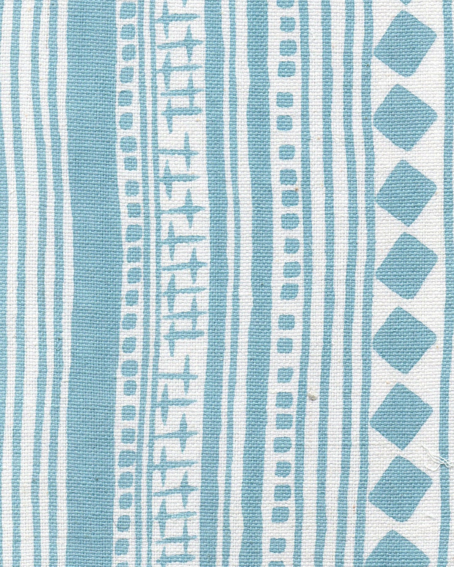 Fabric - Cotton - Cabaret Stripe - Aquamarine £25 p/m-Humphries and Begg