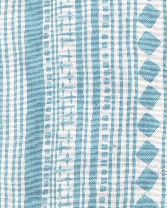 Fabric - Cotton - Cabaret Stripe - Aquamarine £25 p/m-Humphries and Begg