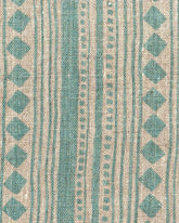 Fabric - Linen - Cabaret Stripe in Aquamarine £32 p/m-Humphries and Begg
