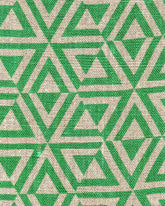 Fabric - Linen - Honeycomb in Emerald £32 p/m-Humphries and Begg