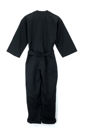 Playsuit in Black Recycled cotton-Humphries and Begg