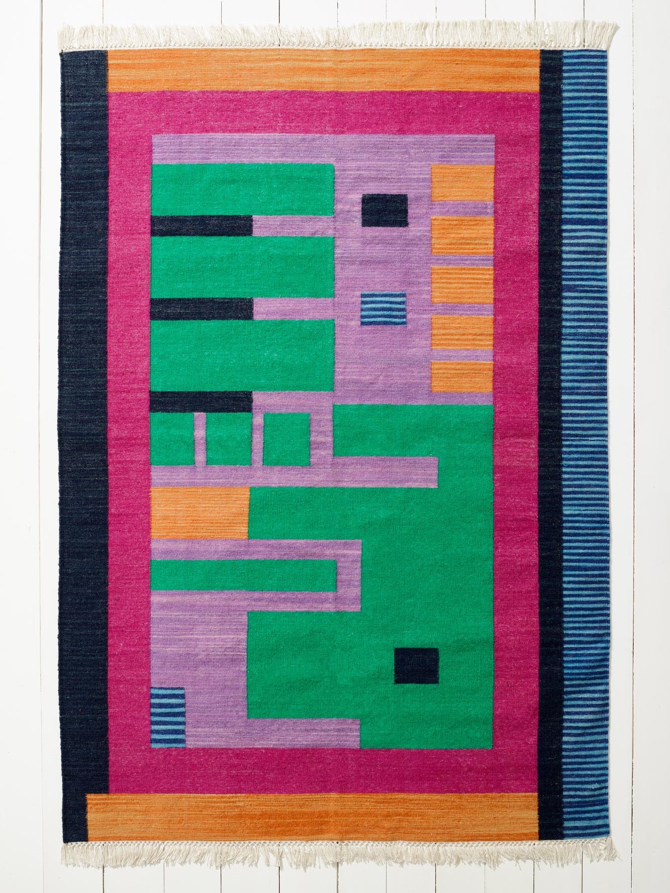 Wool Rug in Flamingo-Humphries and Begg