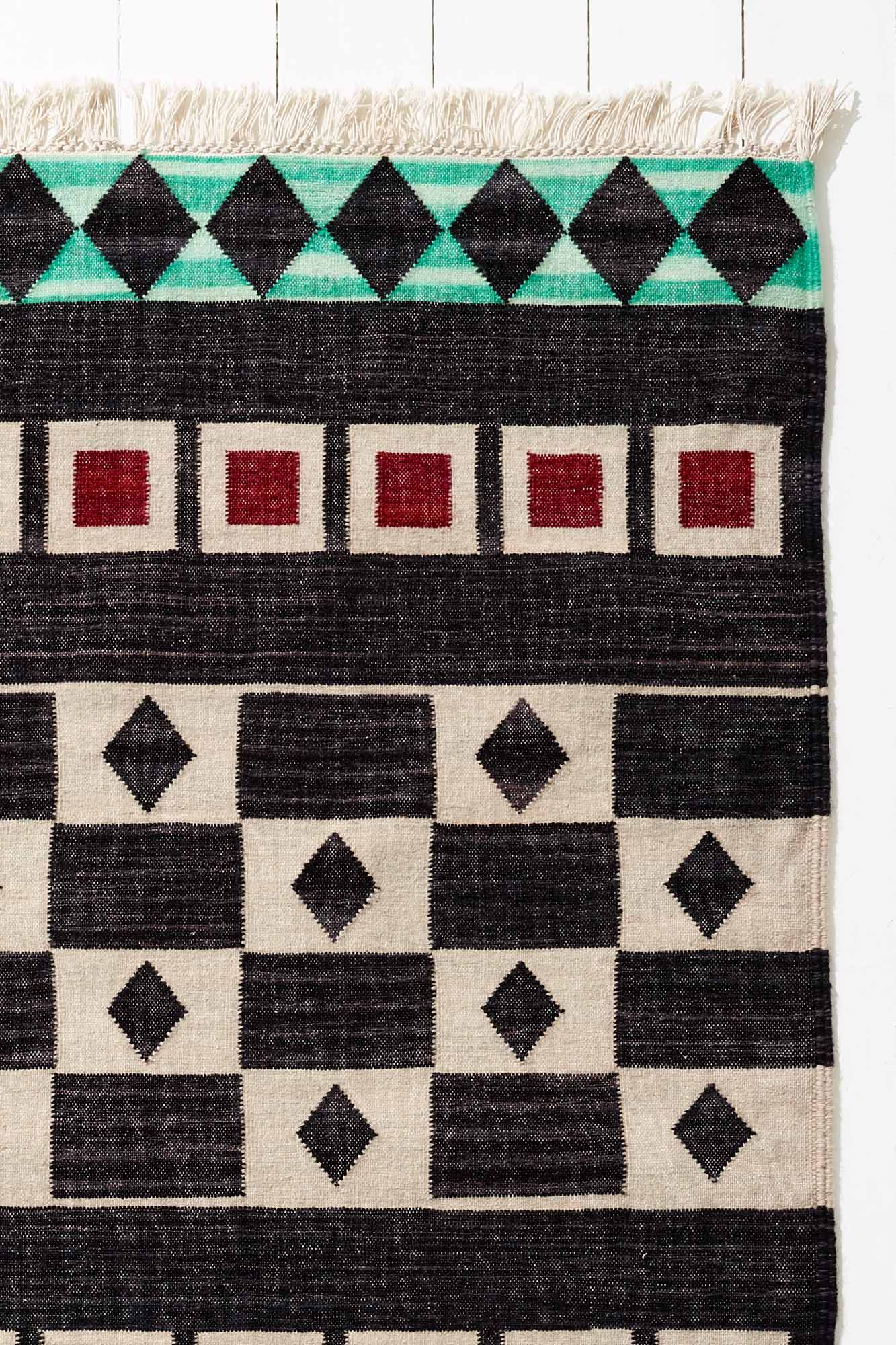 Wool Rug in Checker Board - Pre Order-Humphries and Begg